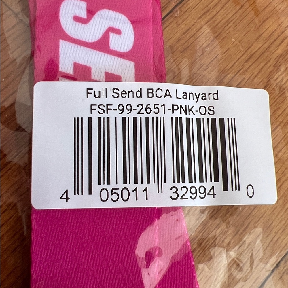 Full Send Bundle: Pink Key Chain & Red Water Bottle Unisex - Picture 2 of 3
